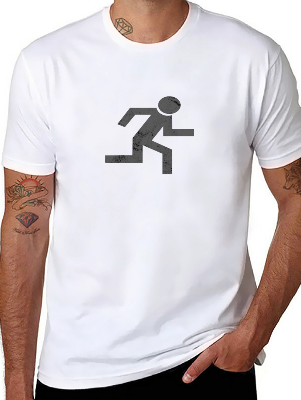 Retro Runner Graphic Tee - Classic Style