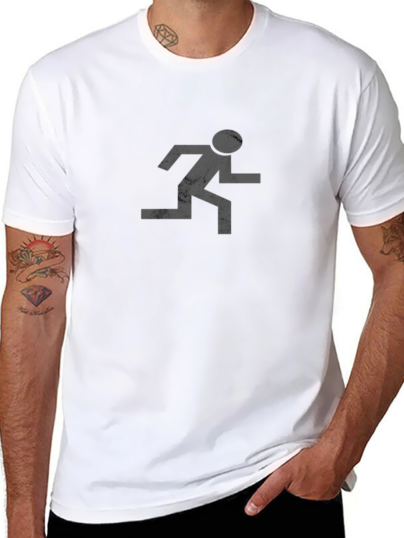 Retro Runner Graphic Tee - Classic Style