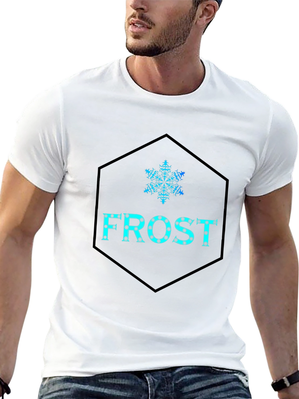 Frost Graphic Tee - Black Cotton Blend