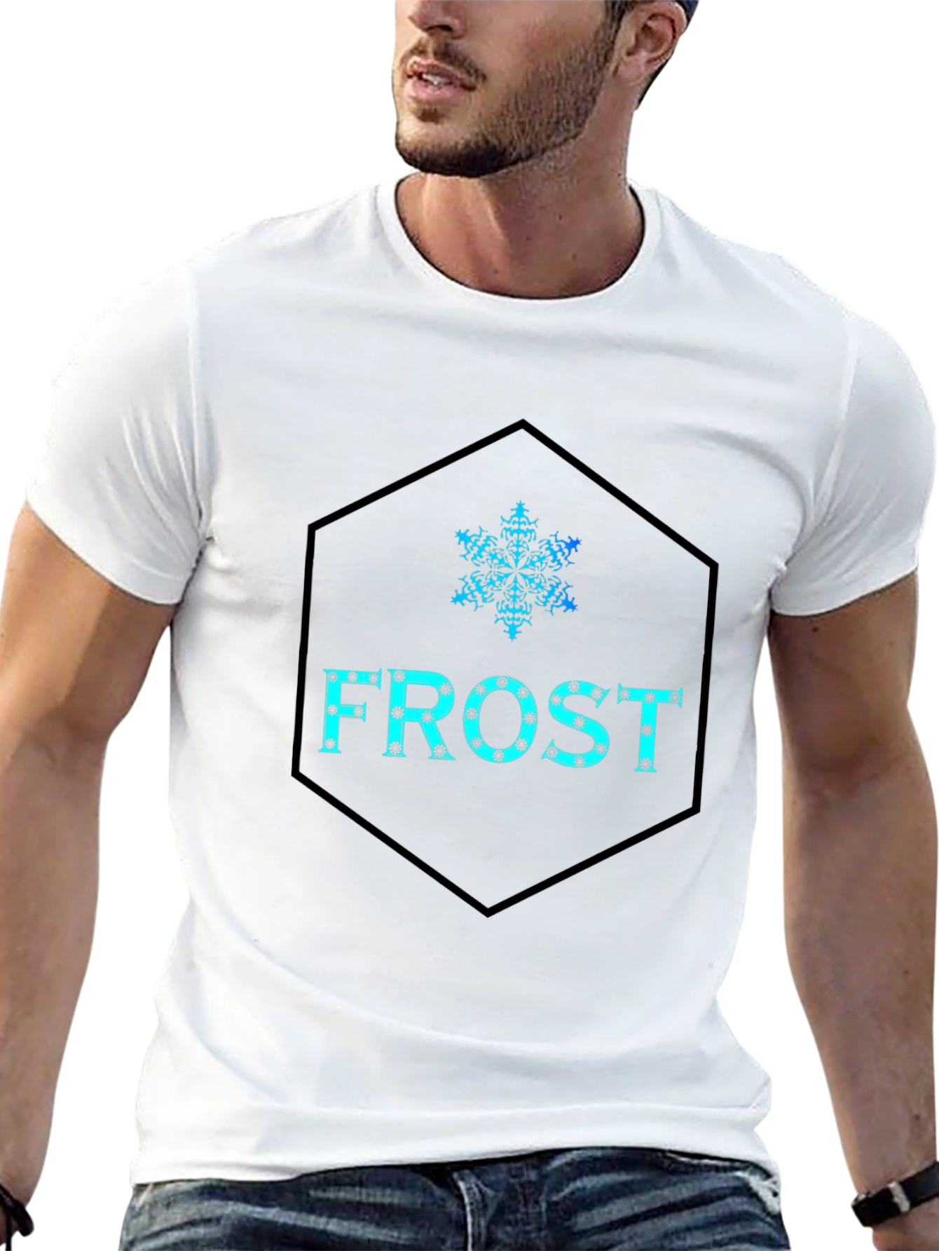 Frost Graphic Tee - Black Cotton Blend