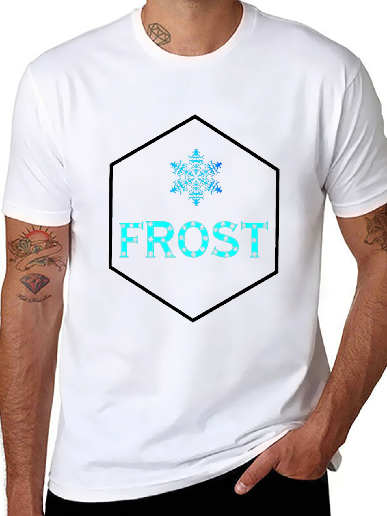 Frost Graphic Tee - Black Cotton Blend