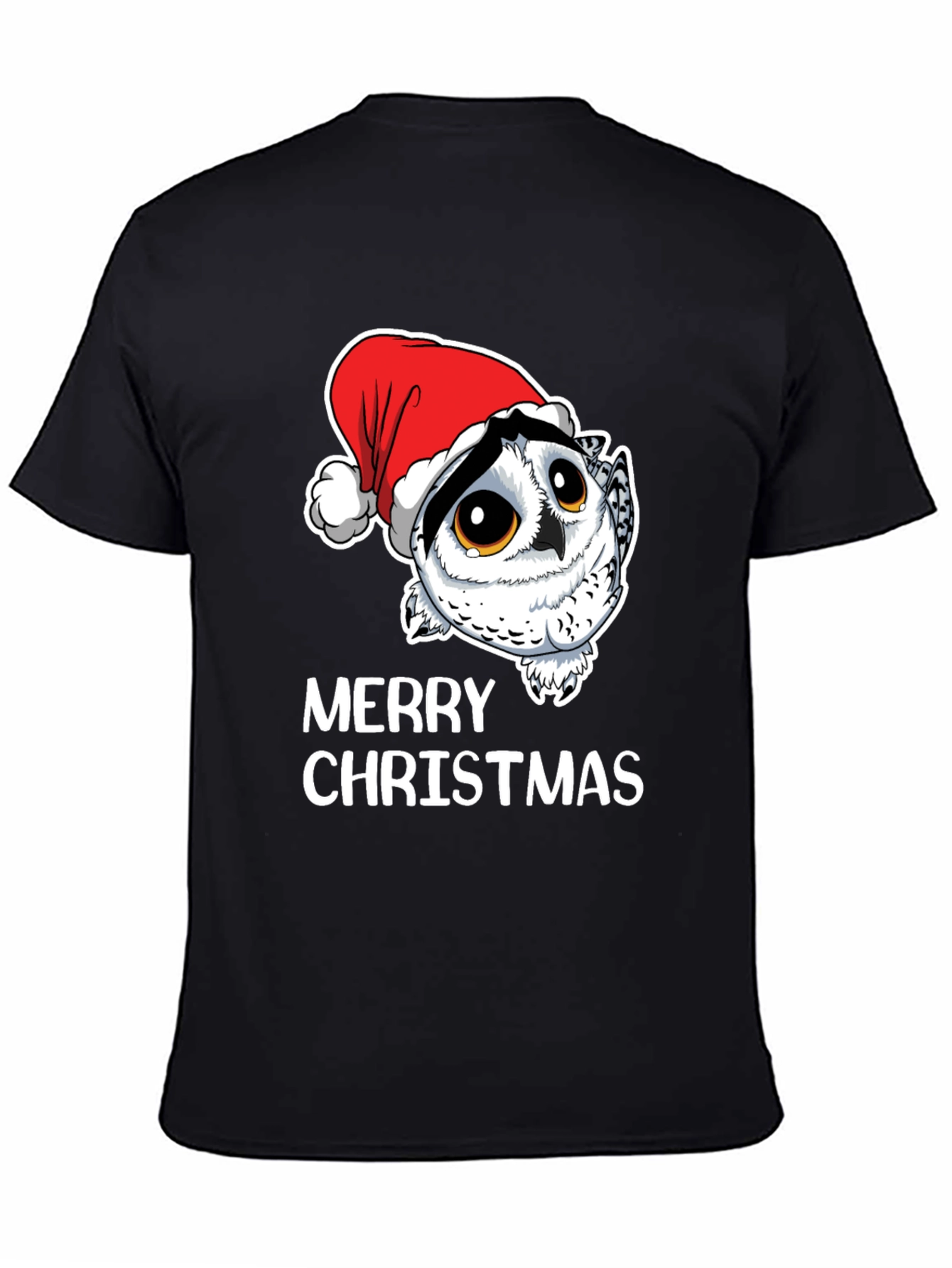 Owl Christmas T-Shirt - Merry Christmas