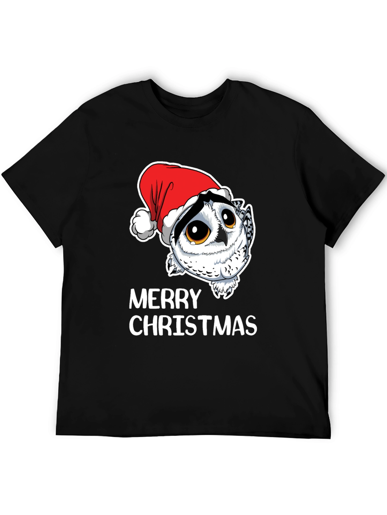 Owl Christmas T-Shirt - Merry Christmas