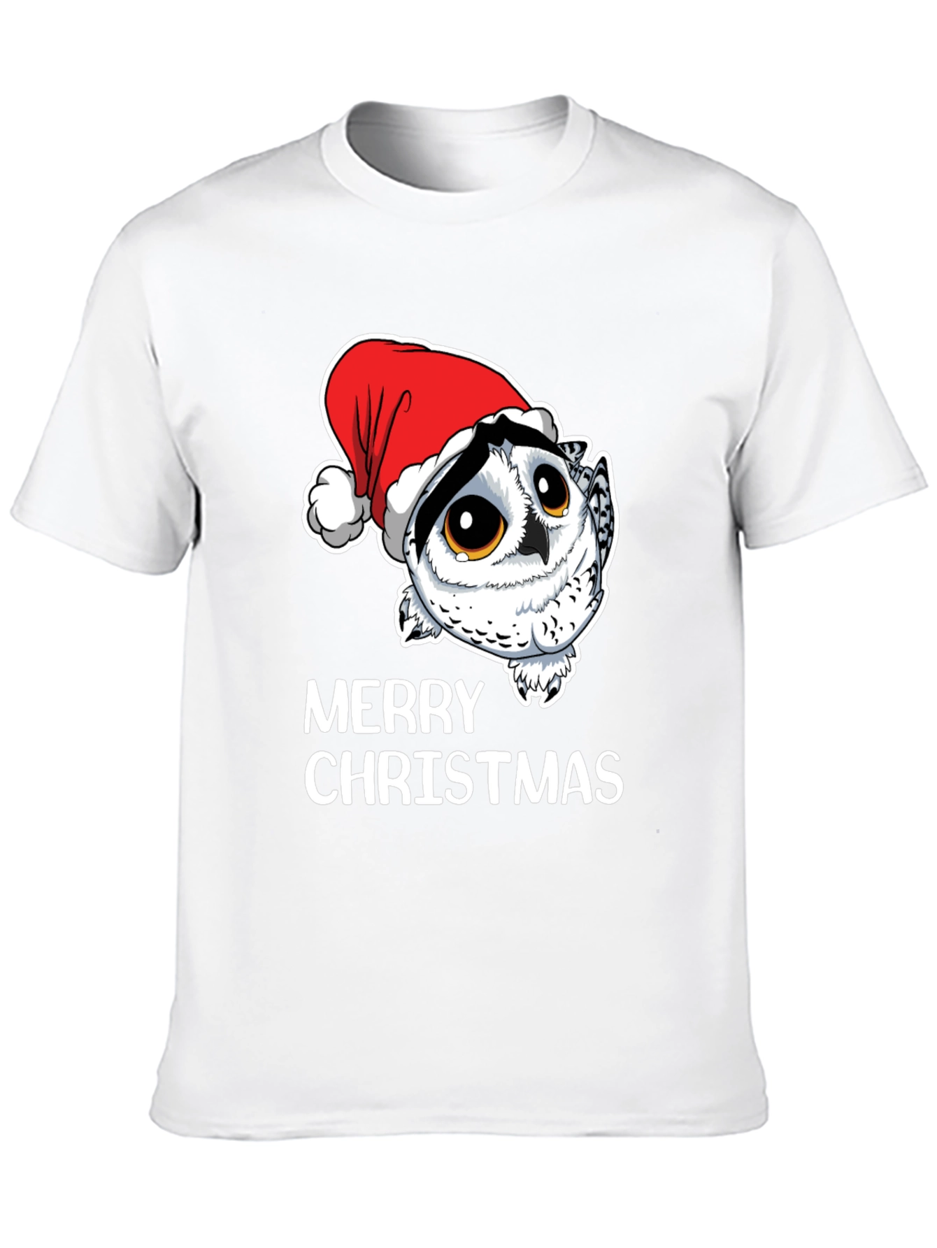 Owl Christmas T-Shirt - Merry Christmas