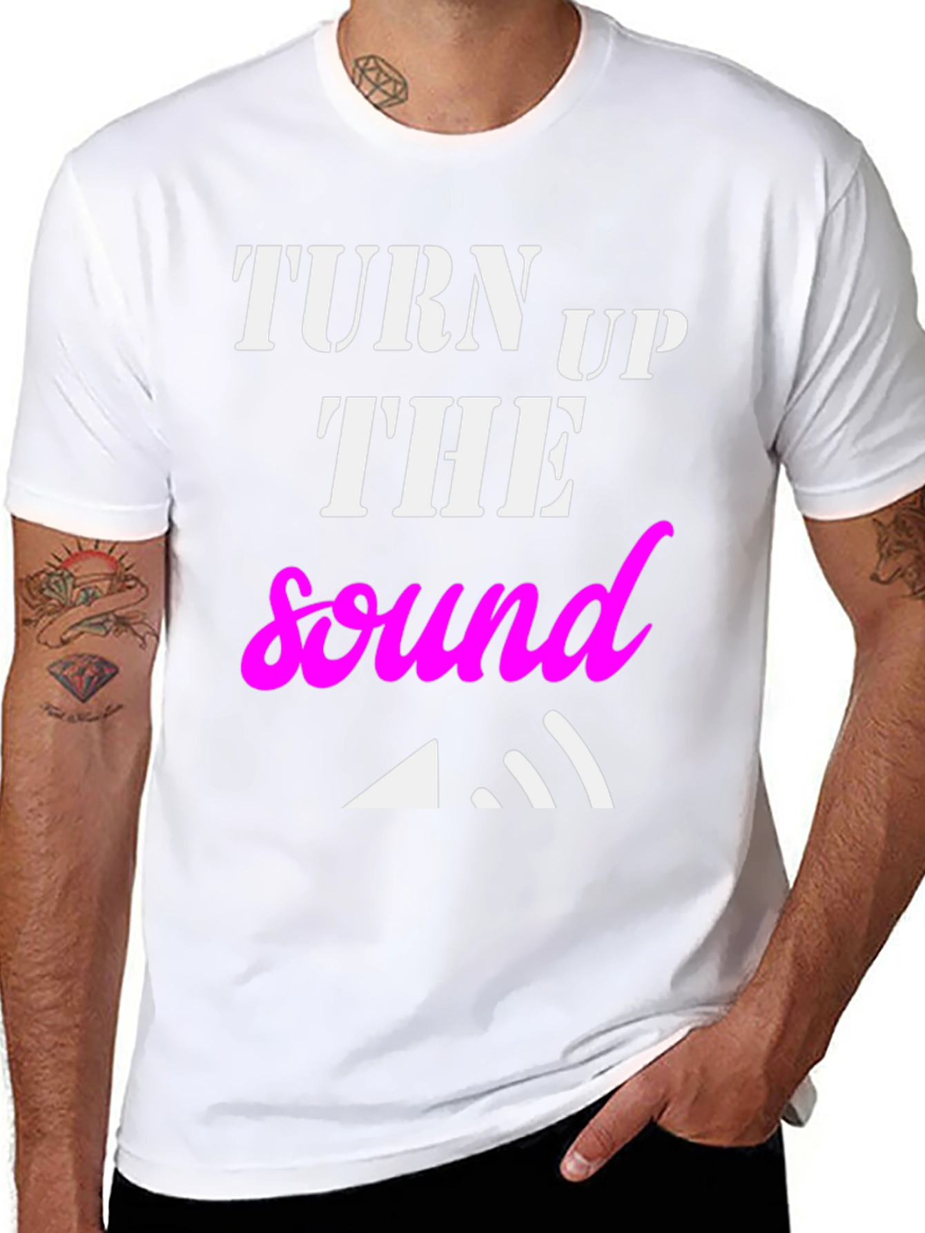 Turn Up The Sound Graphic T-Shirt