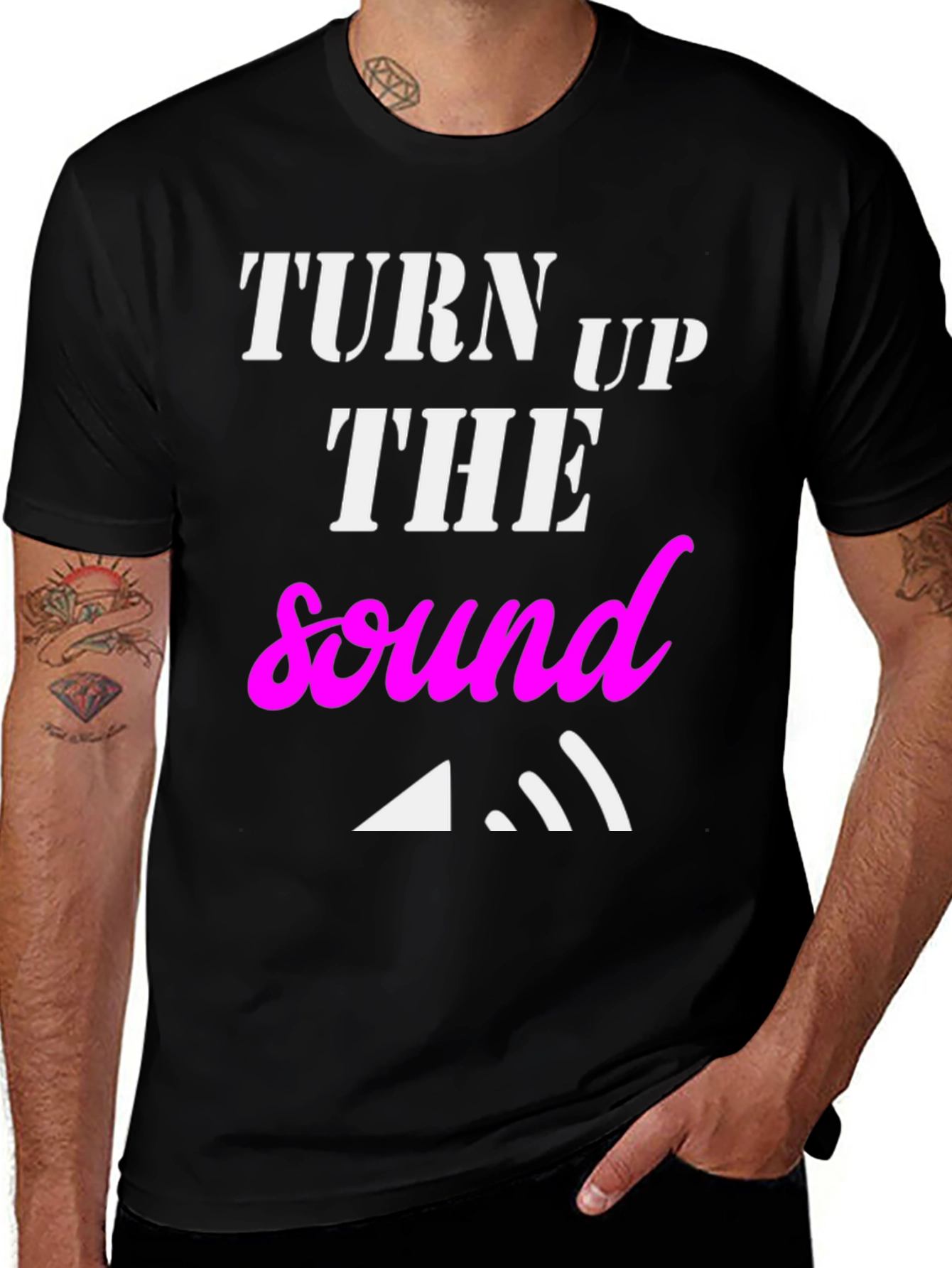 Turn Up The Sound Graphic T-Shirt