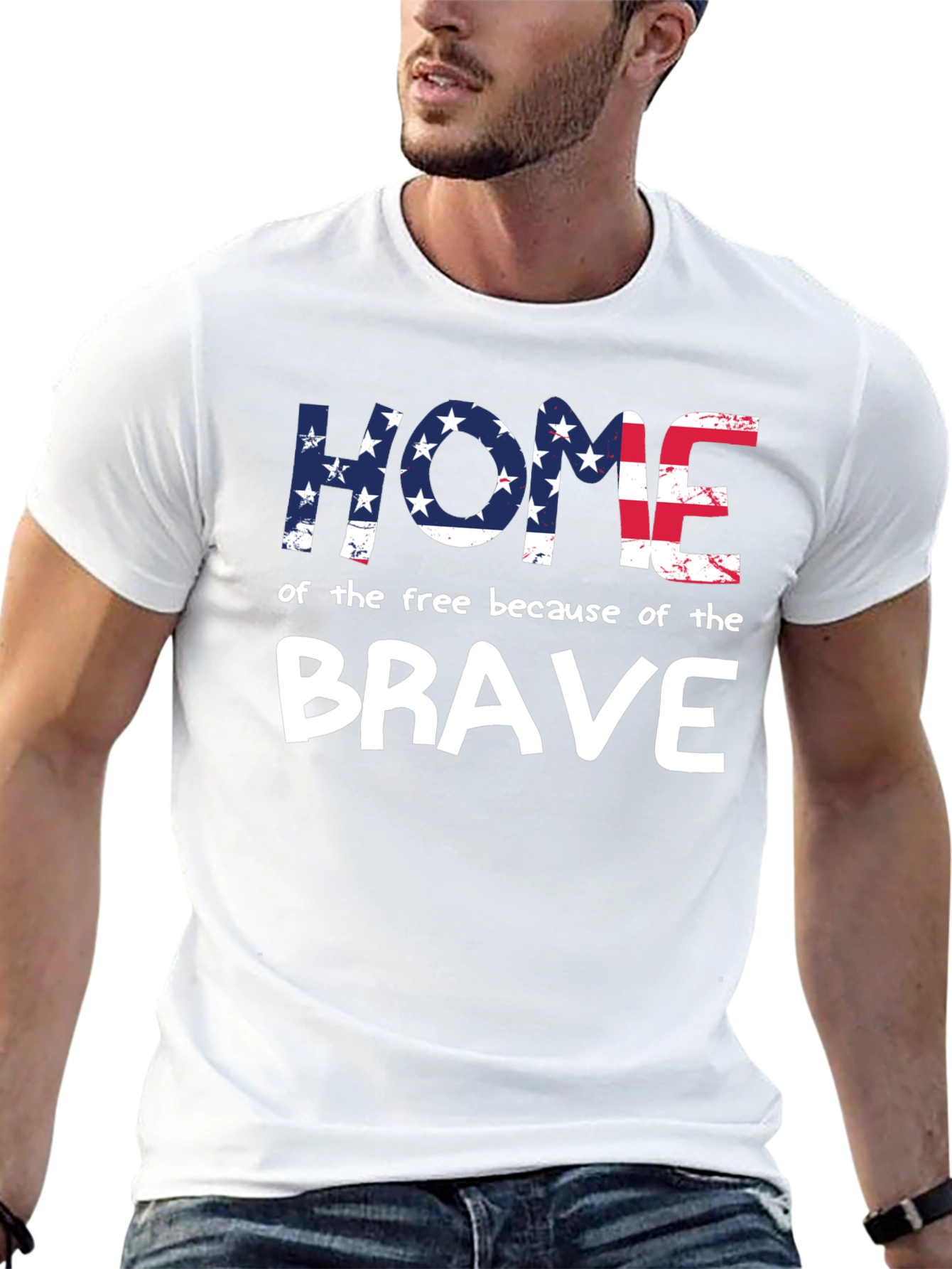 Home of the Free Patriotic Graphic Tee