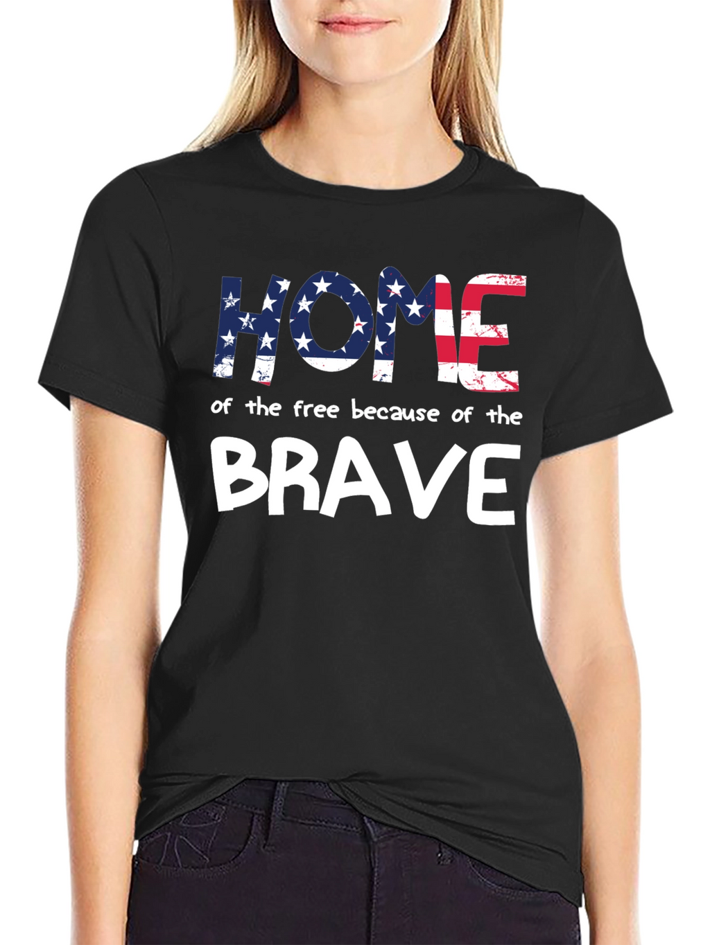 Home of the Free Patriotic Graphic Tee