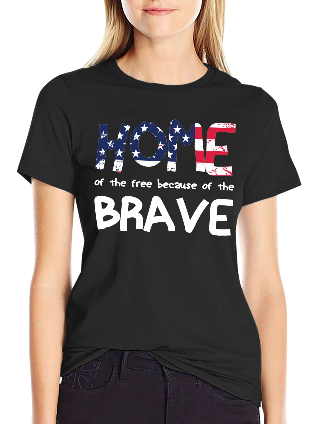 Home of the Free Patriotic Graphic Tee