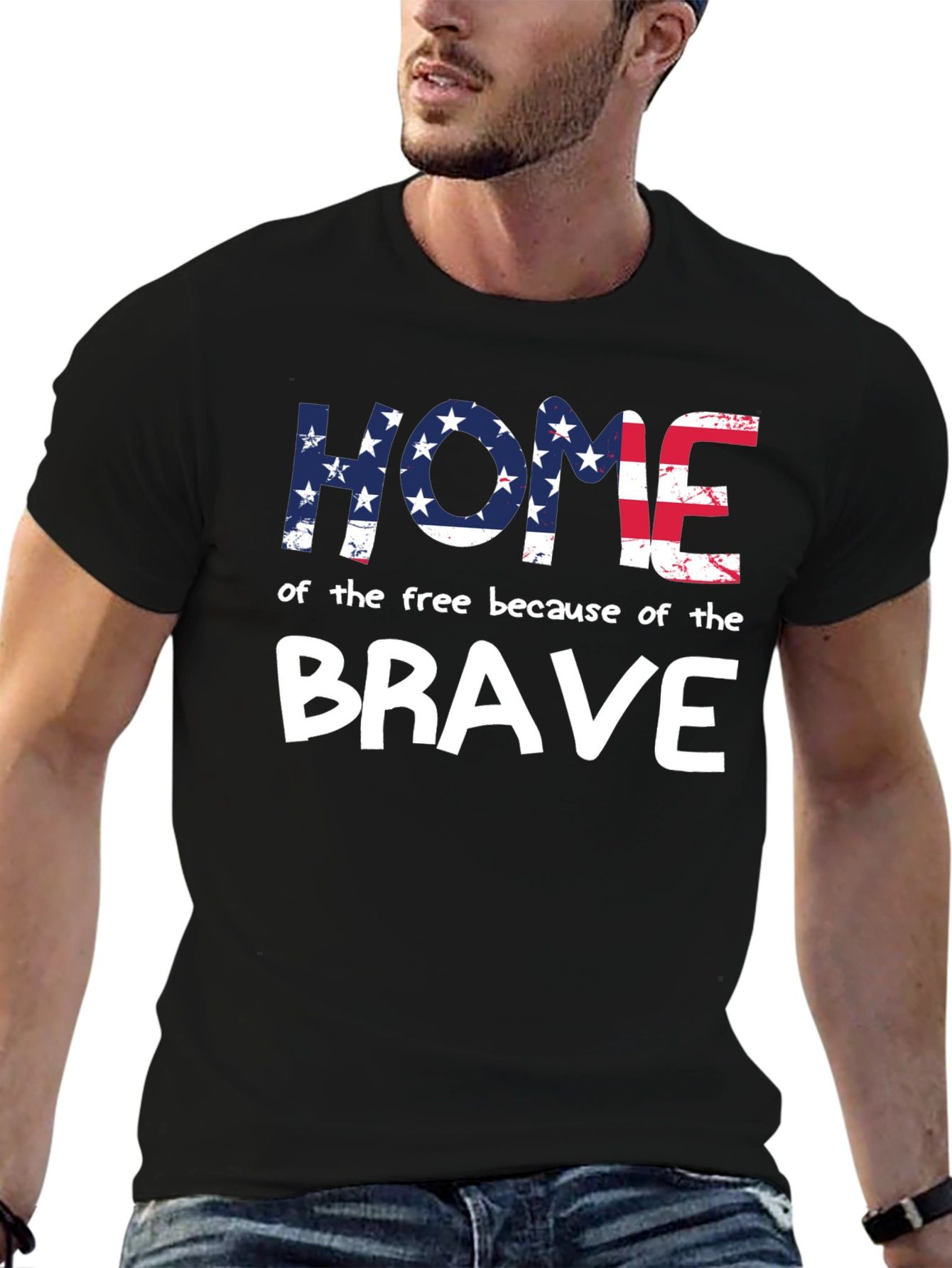 Home of the Free Patriotic Graphic Tee
