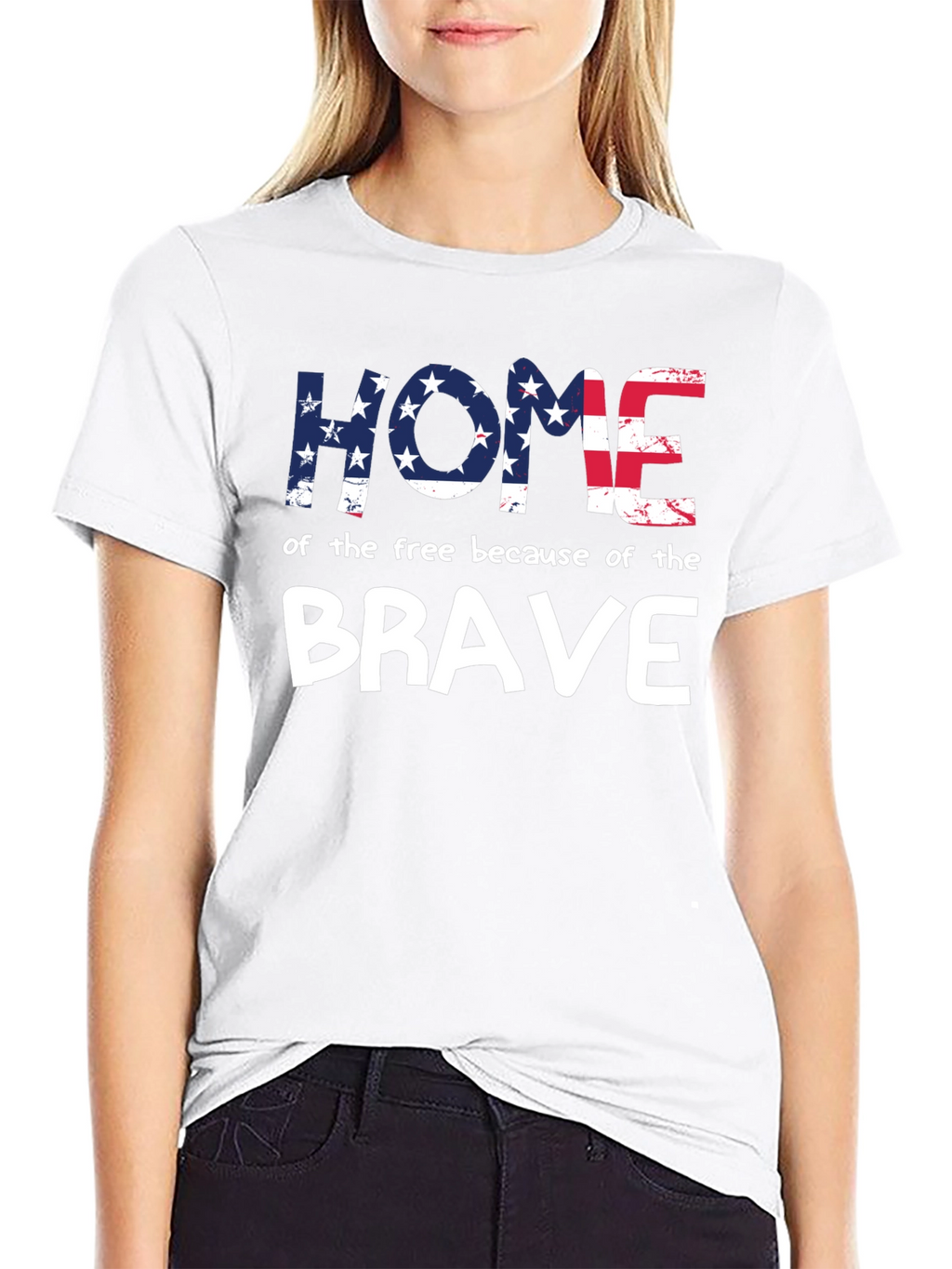 Home of the Free Patriotic Graphic Tee