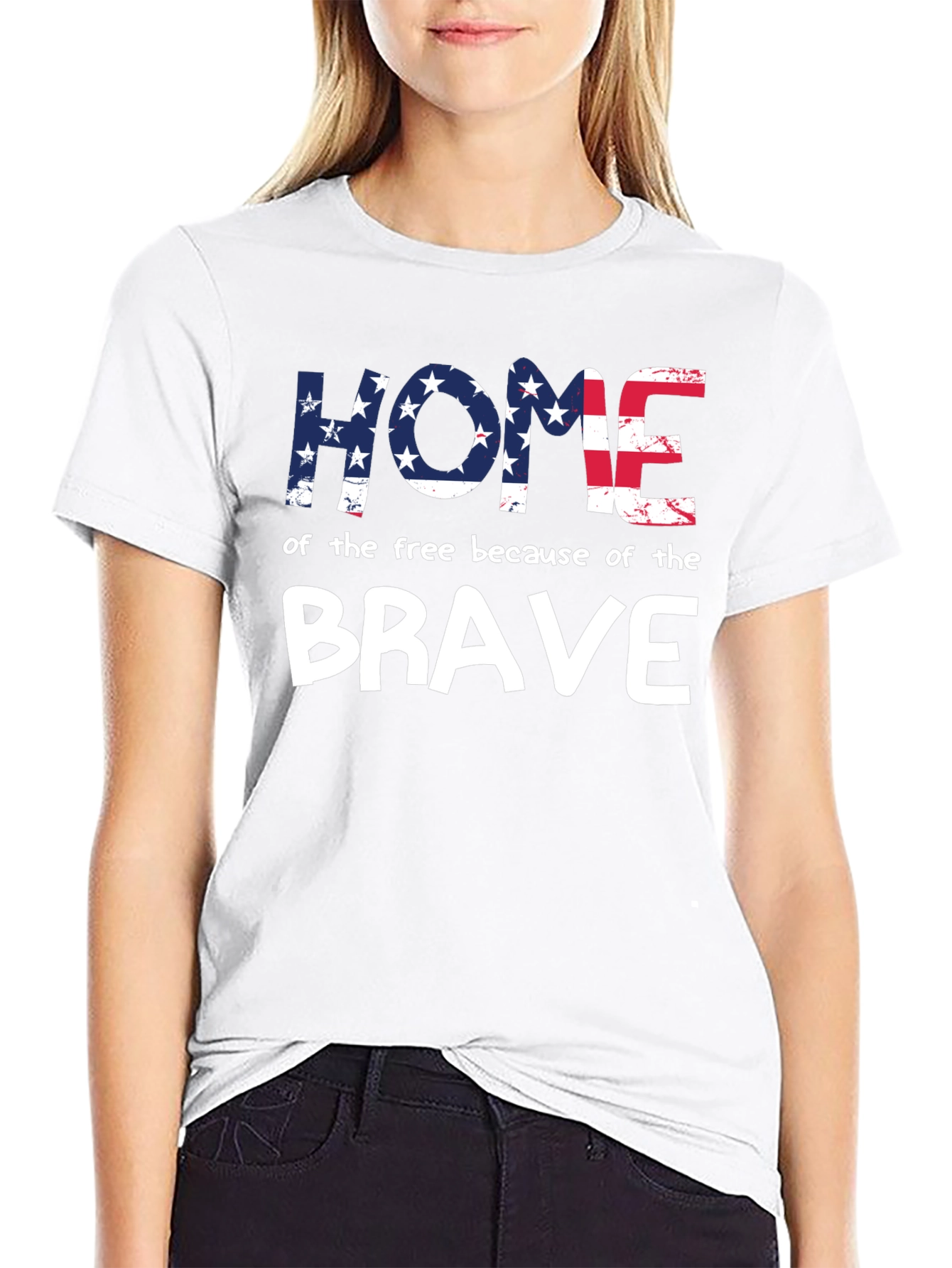 Home of the Free Patriotic Graphic Tee