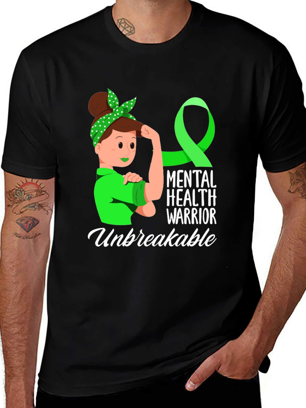 Mental Health Warrior T-Shirt - Unbreakable Strength