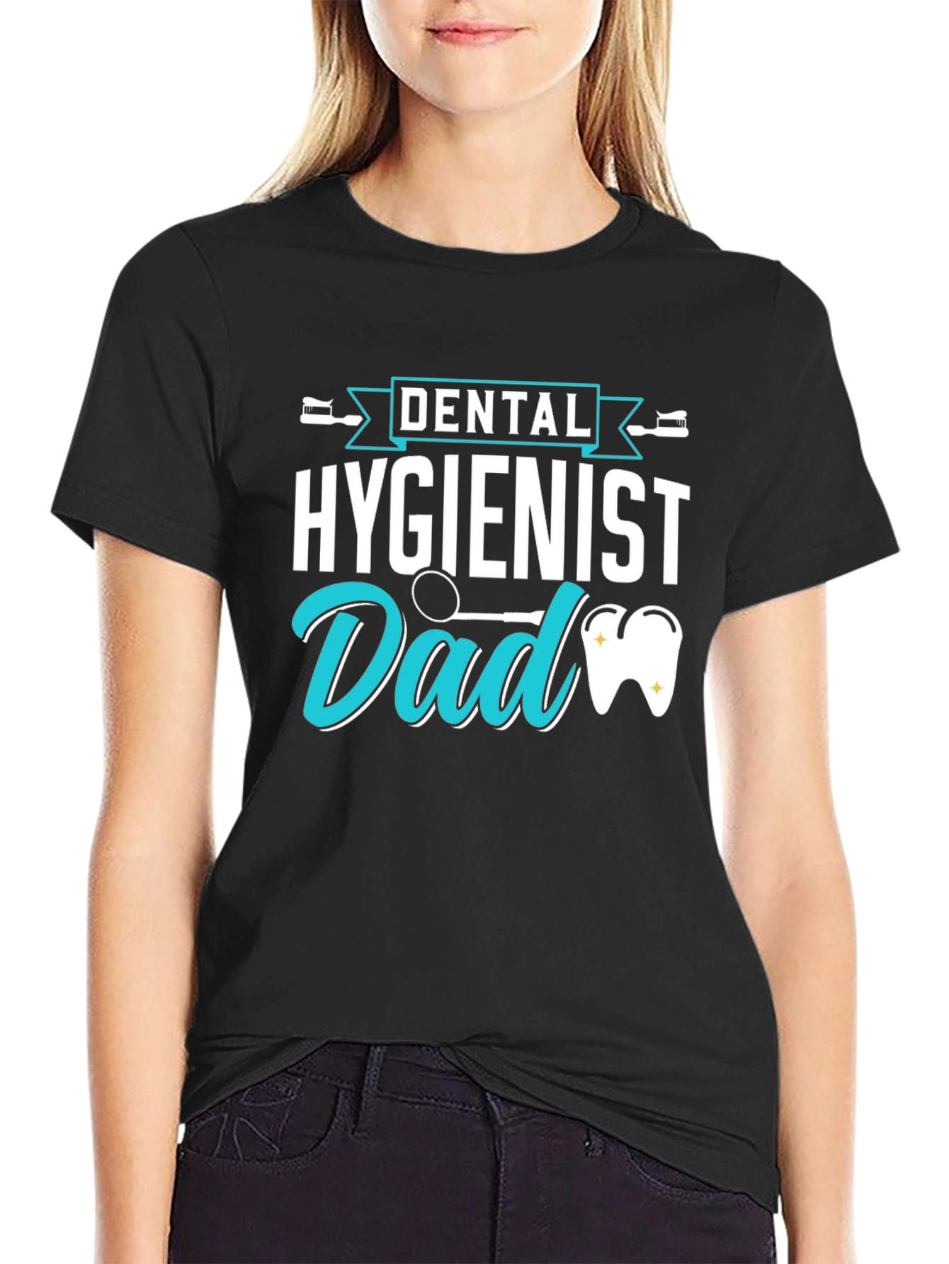 Dental Hygienist Dad T-Shirt Fathers Day Gift
