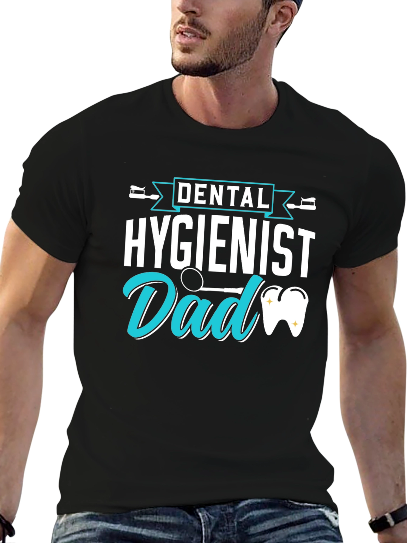 Dental Hygienist Dad T-Shirt Fathers Day Gift