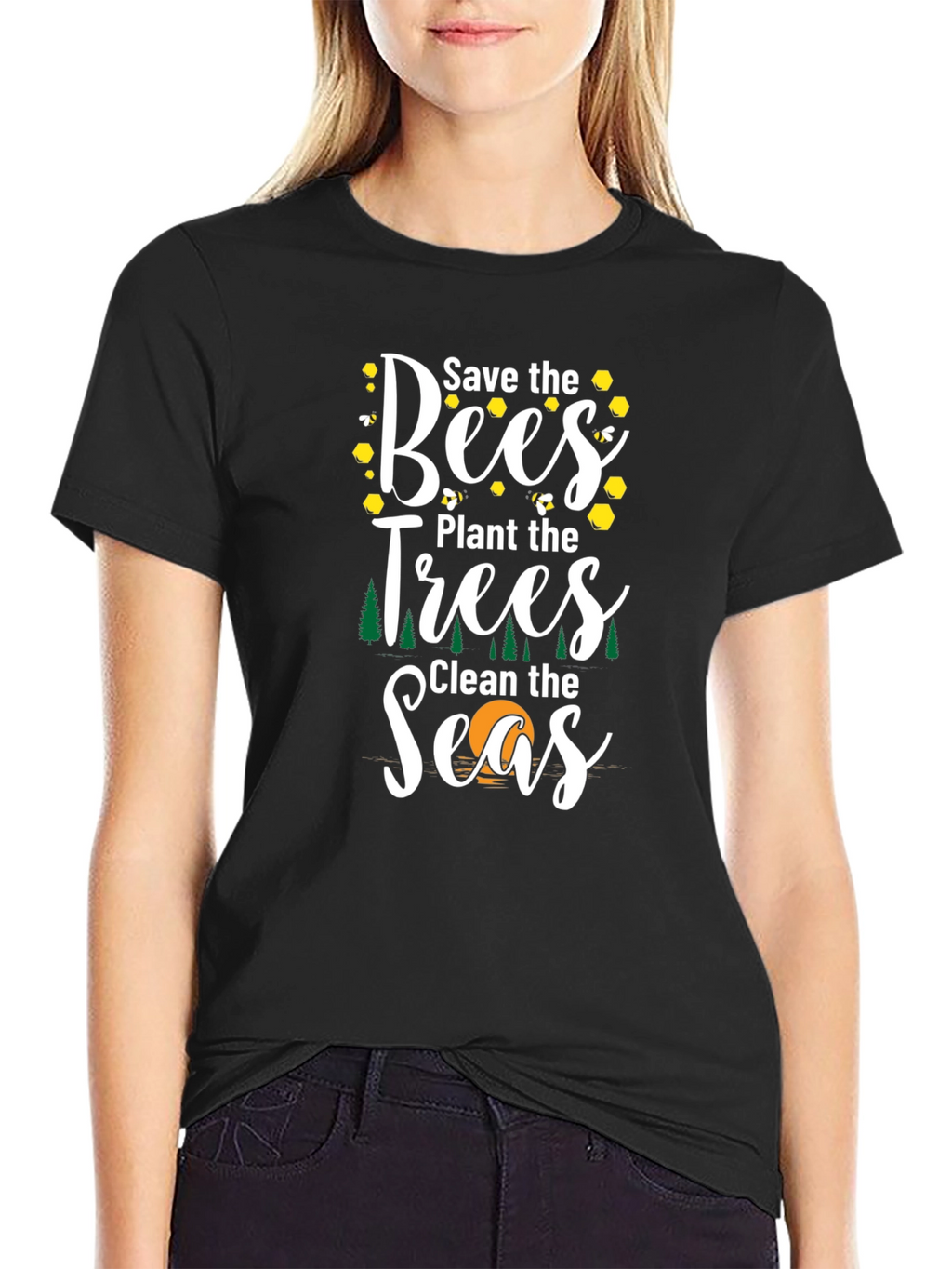 Save the Bees Graphic T-Shirt - Eco Friendly Tee