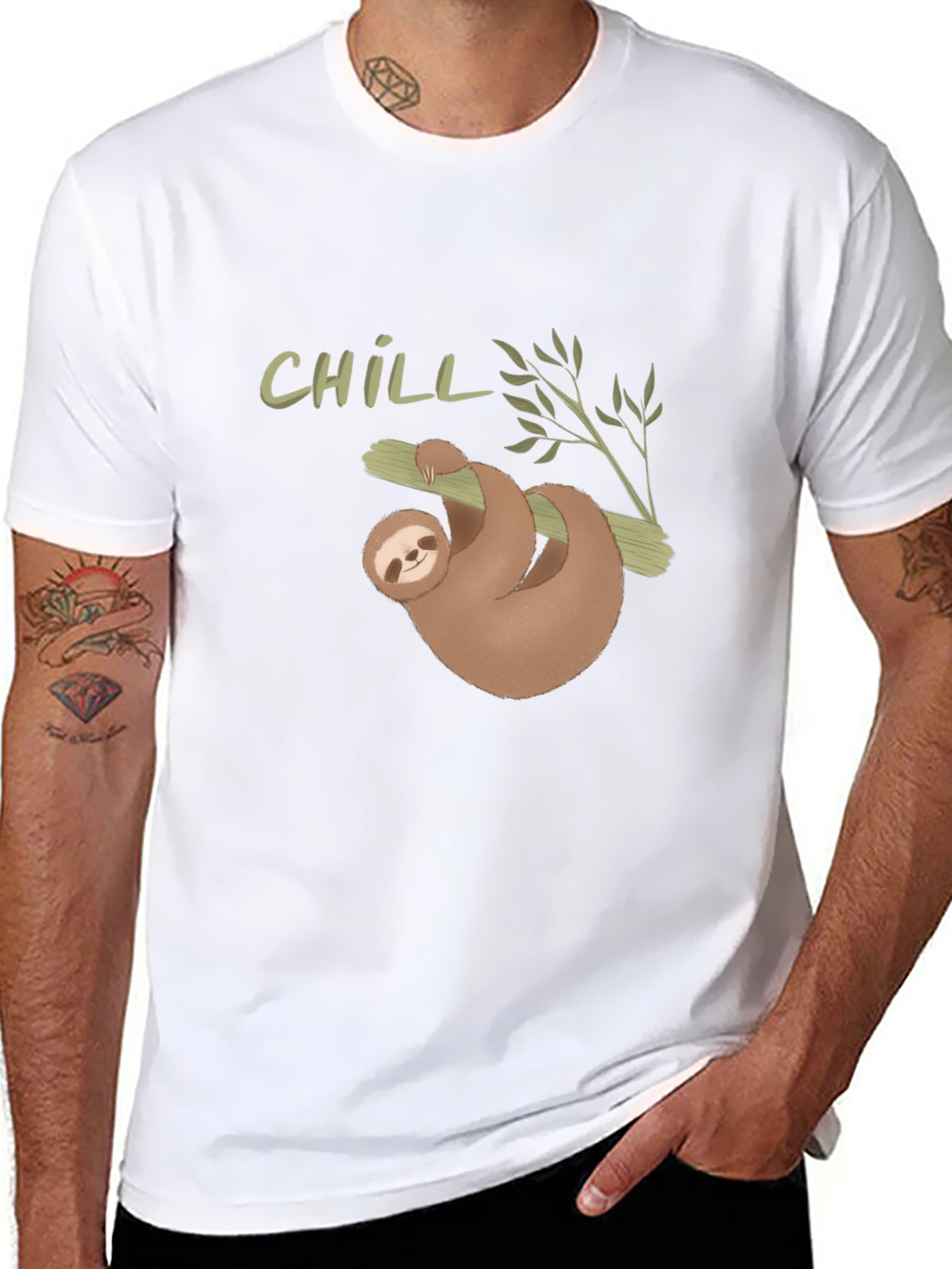 Chill Sloth Graphic Tee - Relaxed Fit