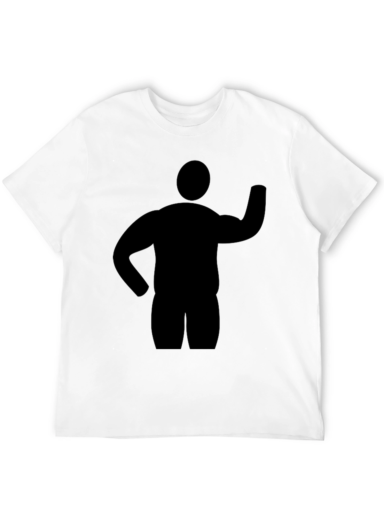 Silhouette Man Graphic Tee - Classic Black T-Shirt