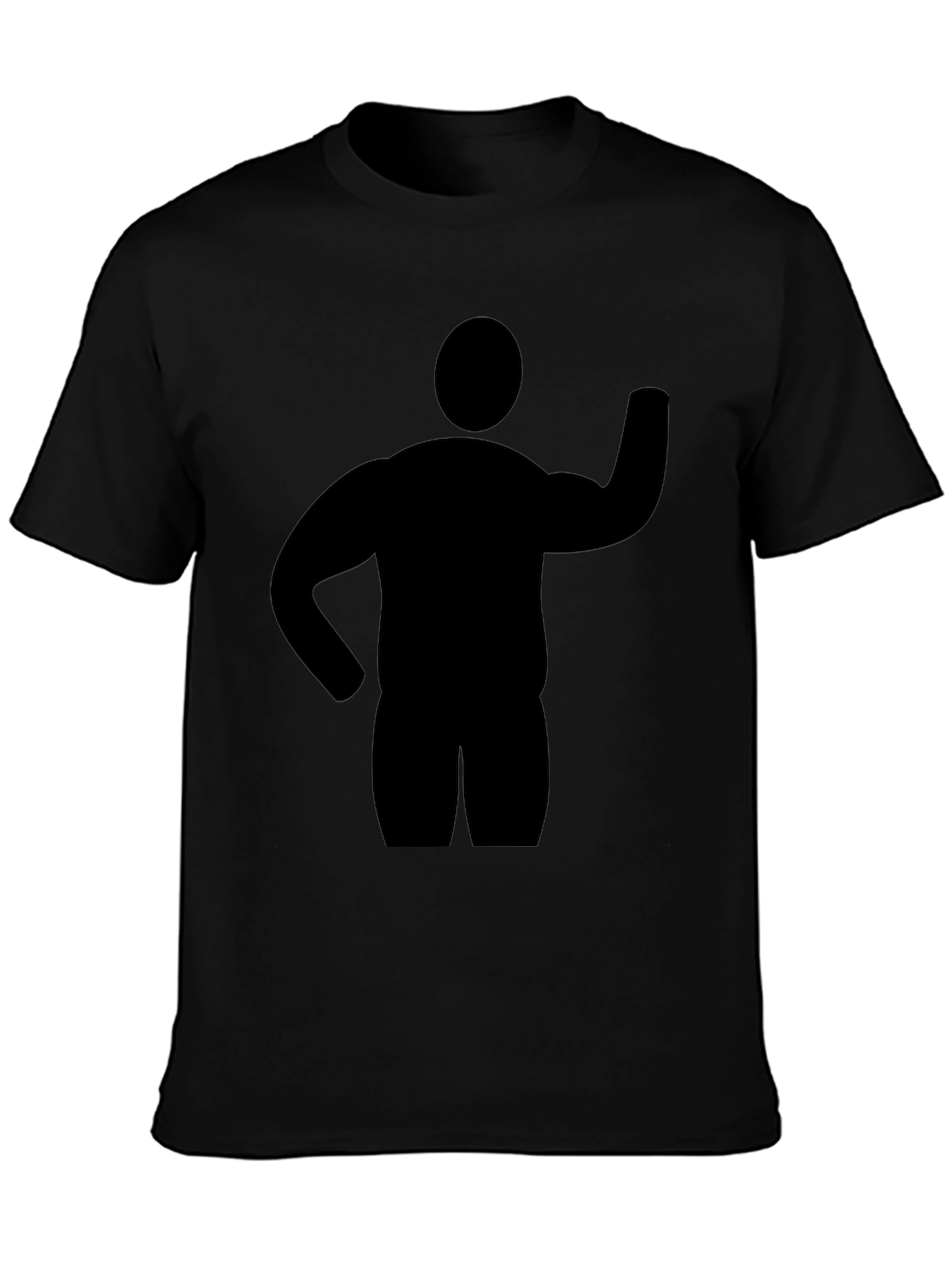Silhouette Man Graphic Tee - Classic Black T-Shirt