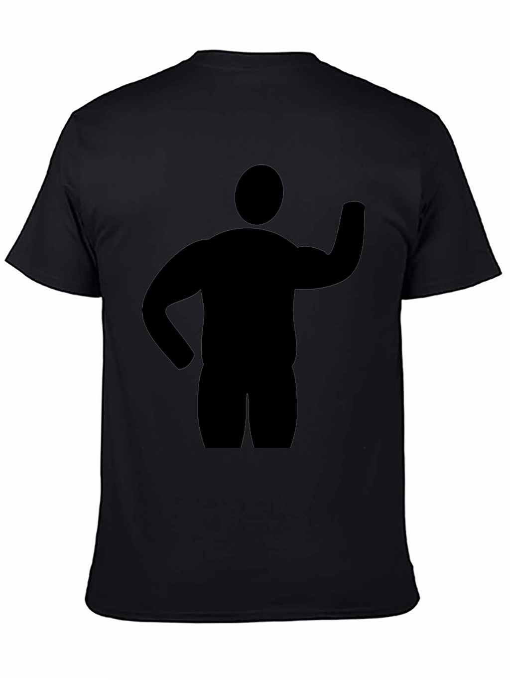 Silhouette Man Graphic Tee - Classic Black T-Shirt