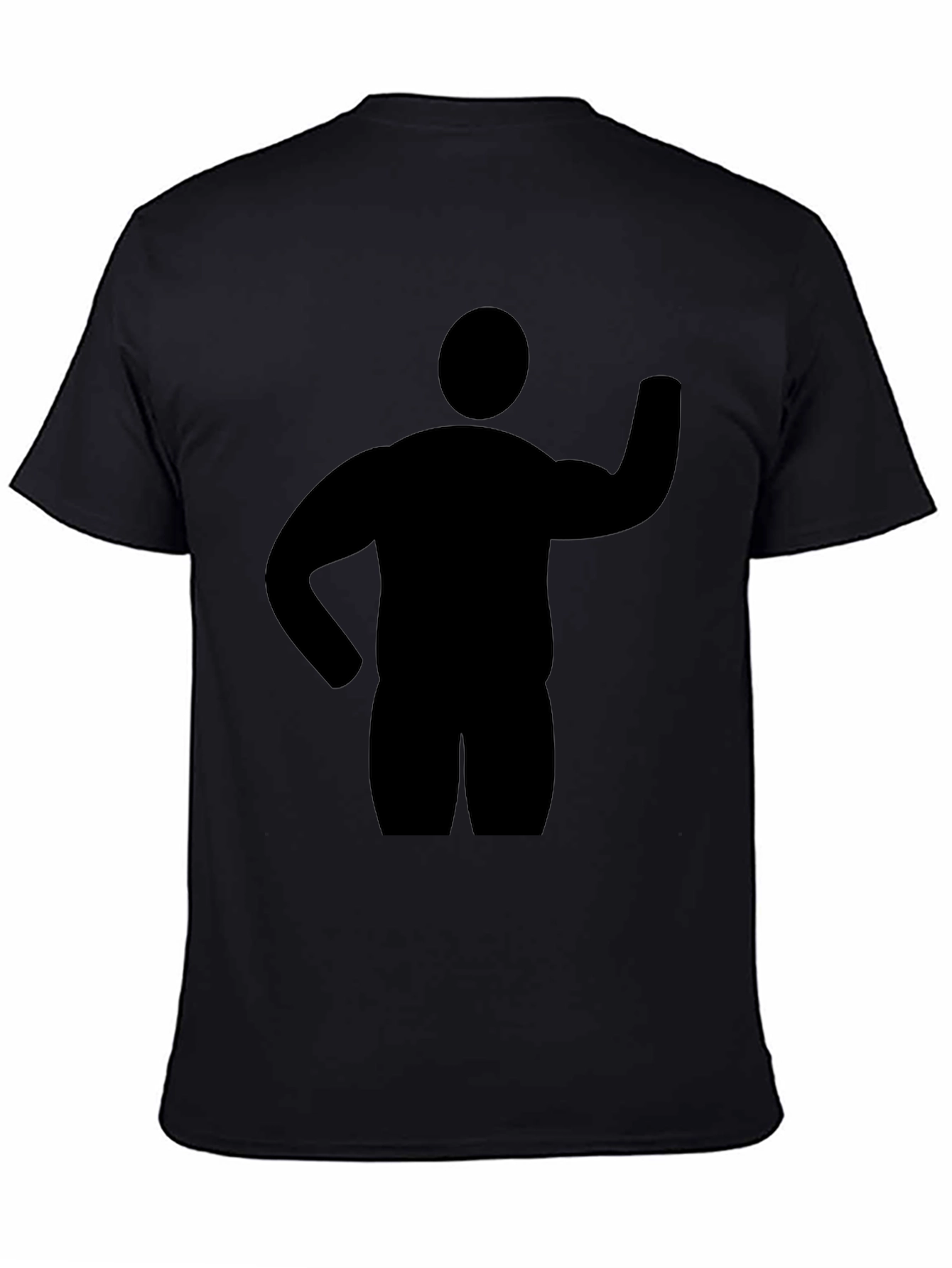 Silhouette Man Graphic Tee - Classic Black T-Shirt