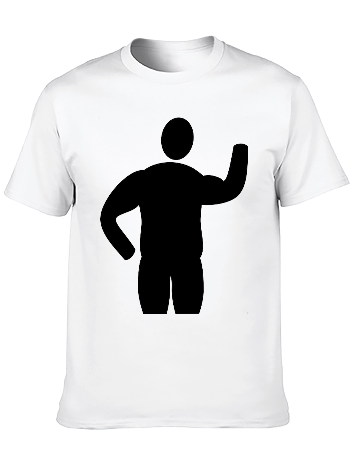 Silhouette Man Graphic Tee - Classic Black T-Shirt