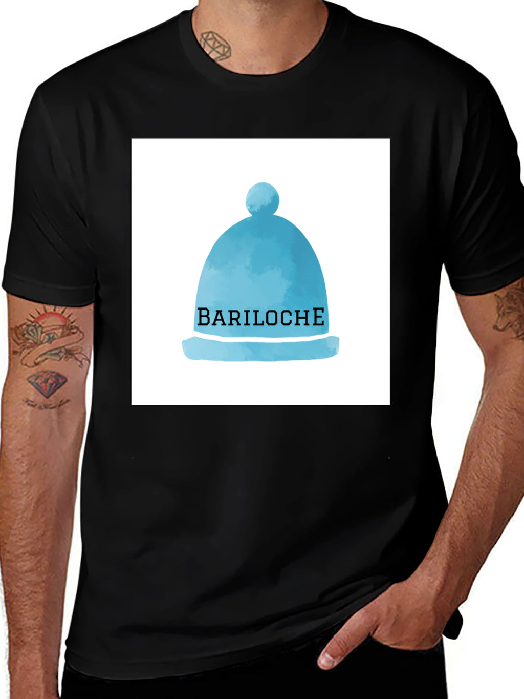 Bariloche Hat Graphic T-Shirt Tourist Souvenir Tee