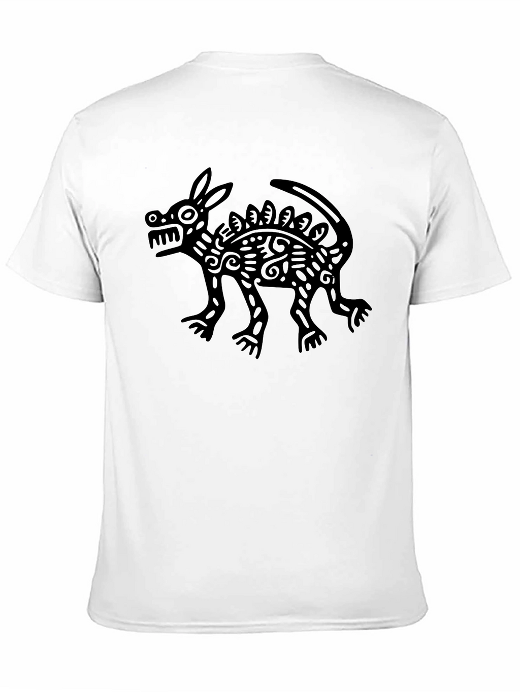 Aztec Dog T-Shirt - Black Graphic Tee
