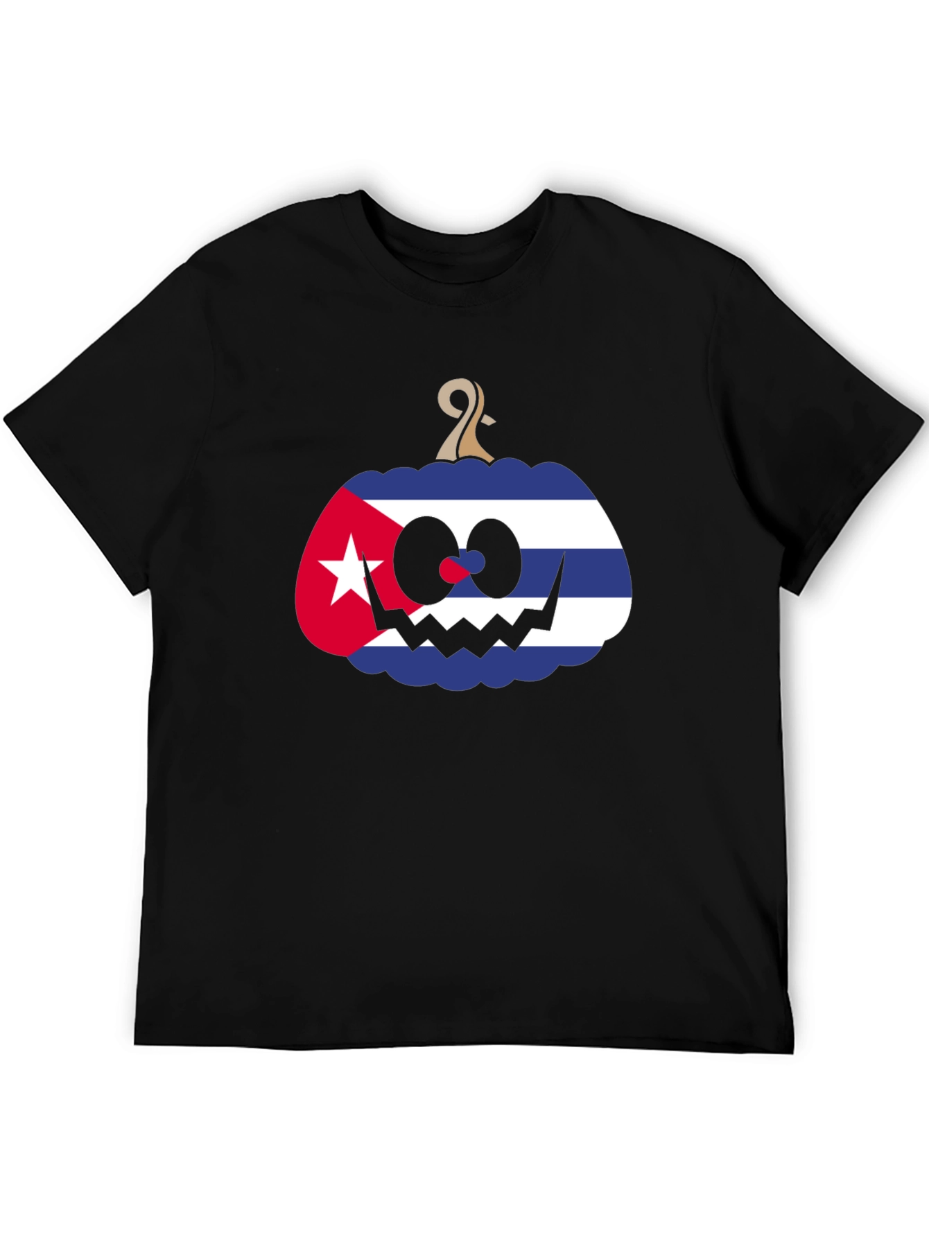 Cuban Flag Pumpkin Halloween T-Shirt