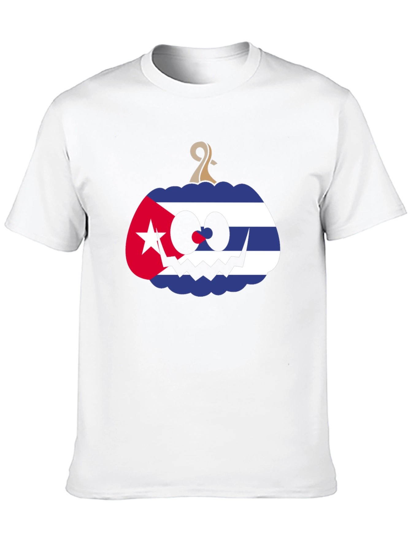Cuban Flag Pumpkin Halloween T-Shirt