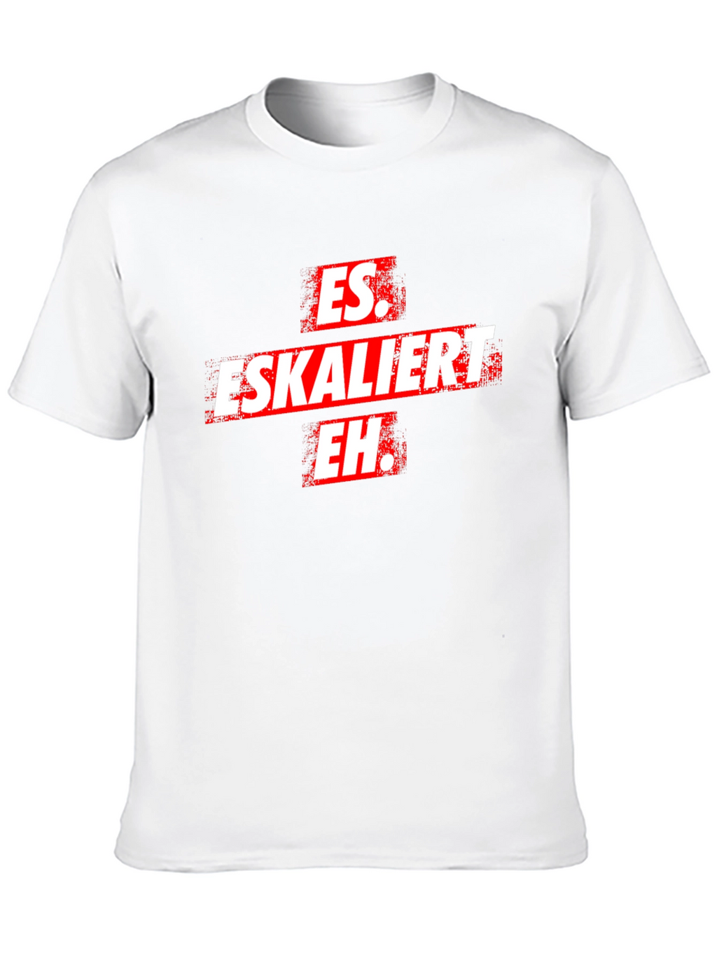 Es Eskaliert Eh T-Shirt -  Black Novelty Tee