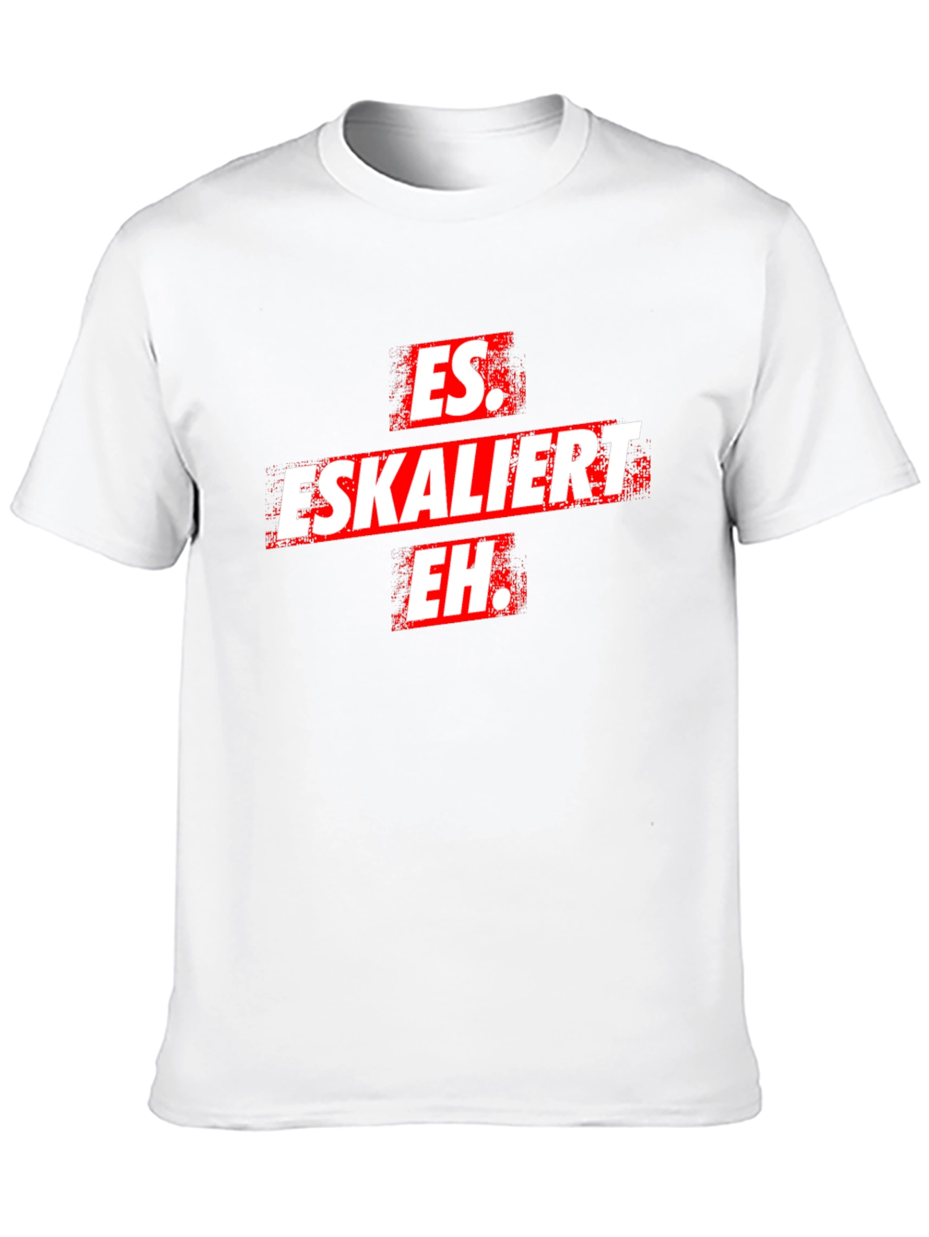 Es Eskaliert Eh T-Shirt -  Black Novelty Tee