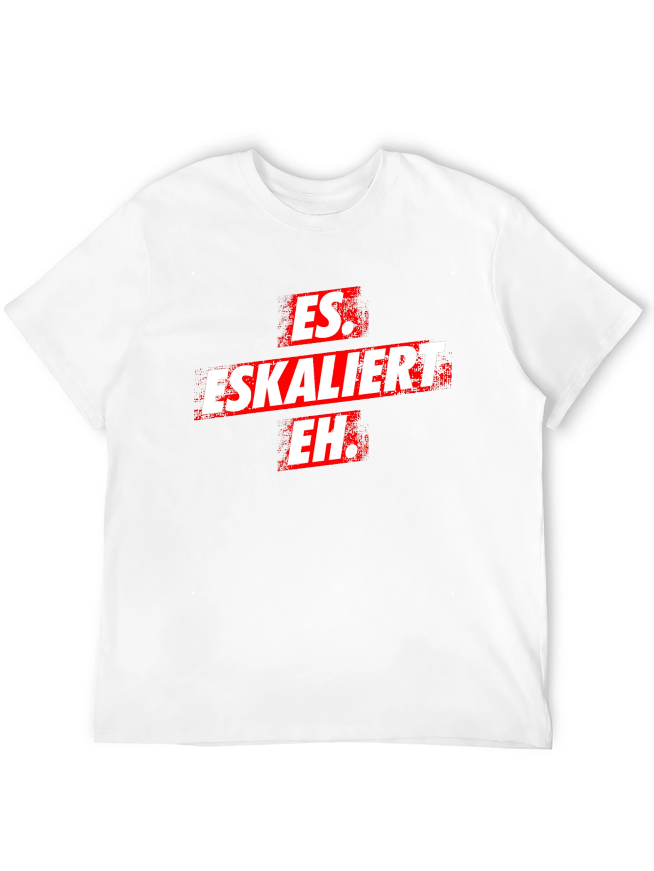 Es Eskaliert Eh T-Shirt -  Black Novelty Tee