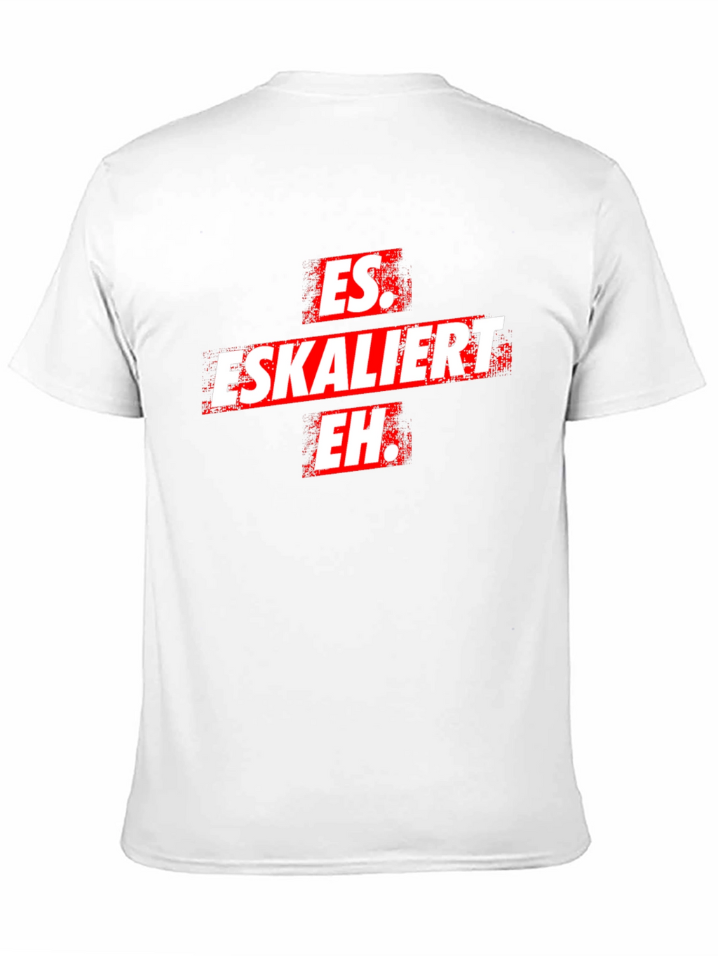 Es Eskaliert Eh T-Shirt -  Black Novelty Tee