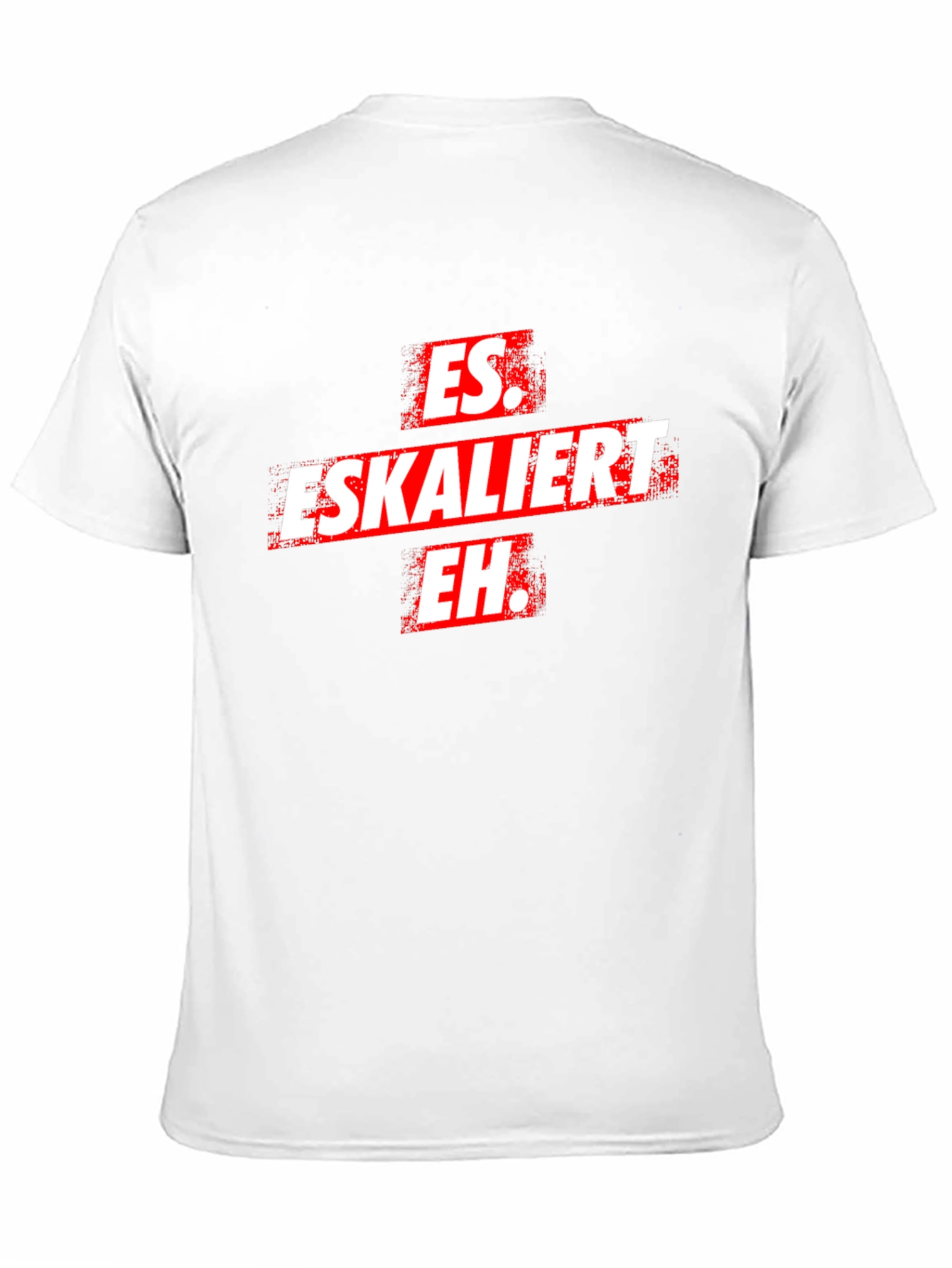 Es Eskaliert Eh T-Shirt -  Black Novelty Tee