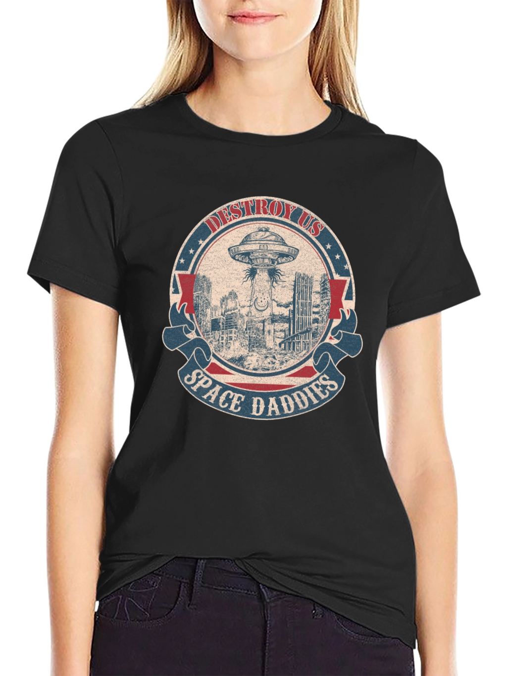 Destroy Us Space Daddies Graphic Tee