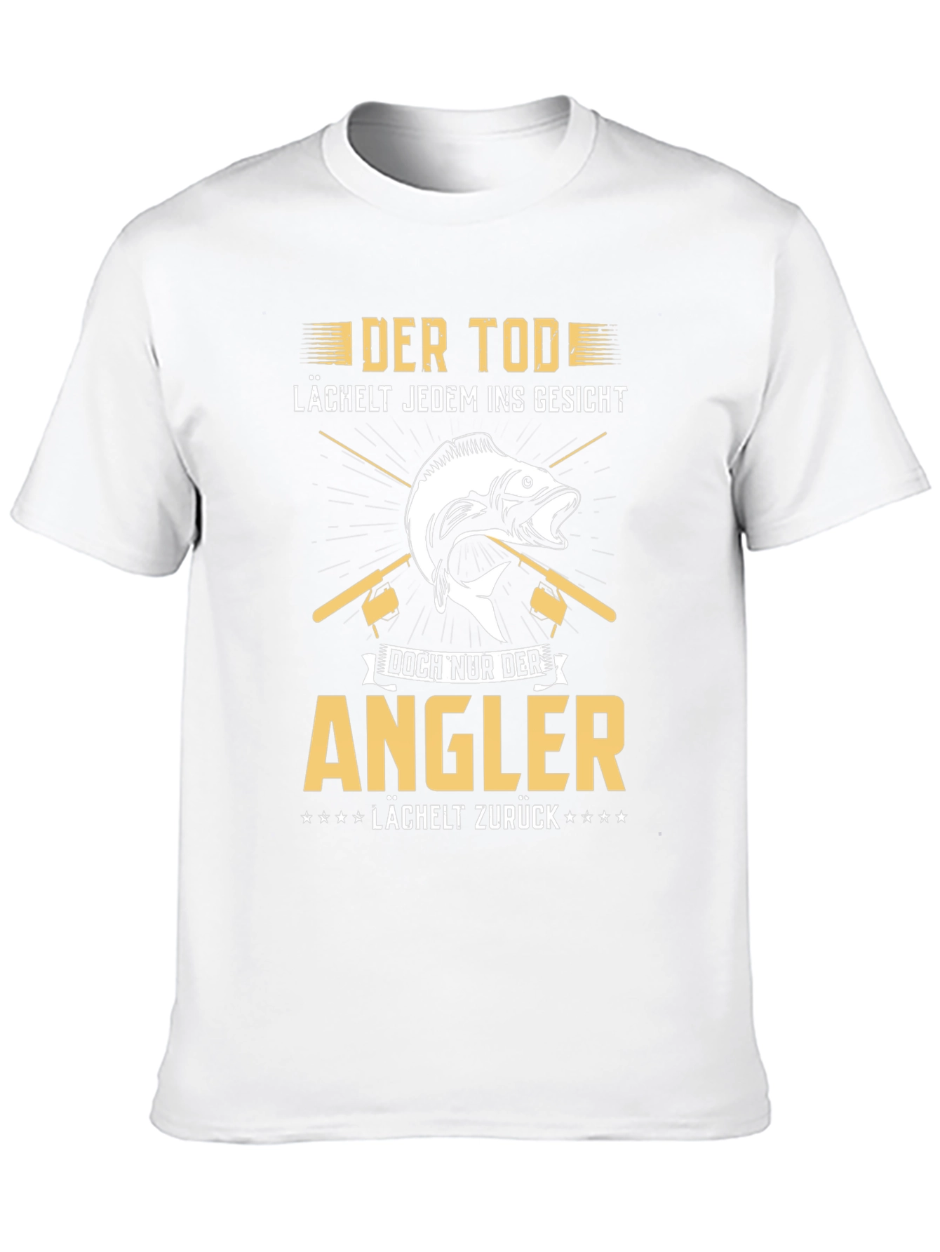 Angler T-Shirt - Death Smiles Anglers Smile Back