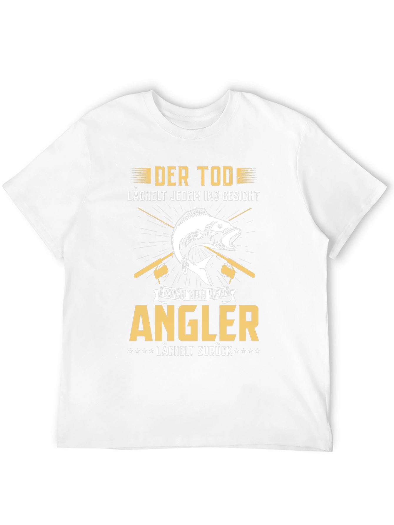 Angler T-Shirt - Death Smiles Anglers Smile Back