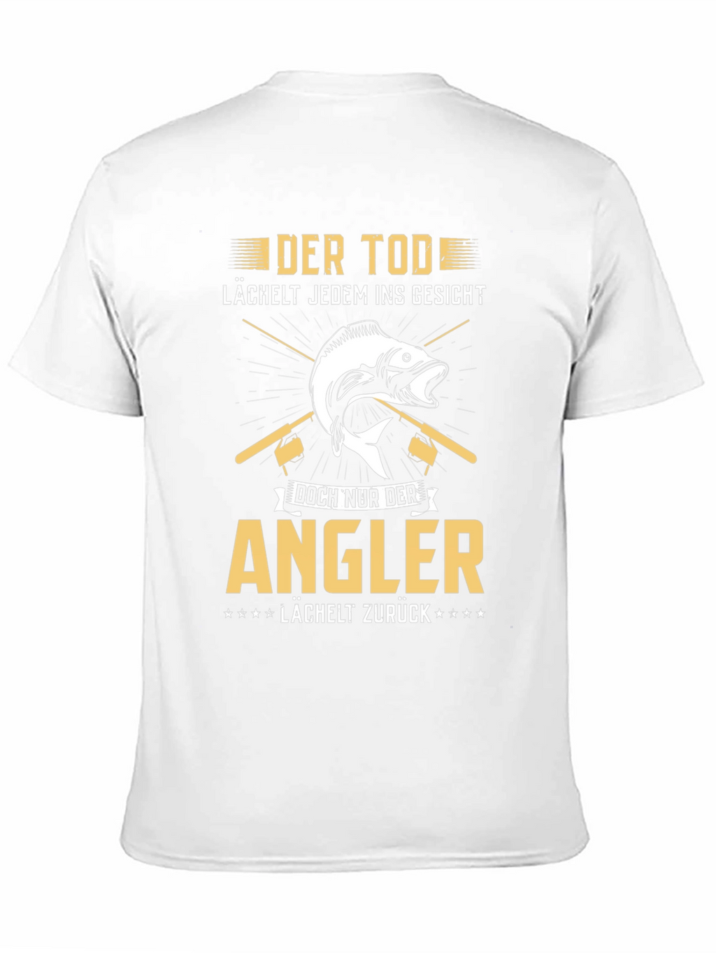 Angler T-Shirt - Death Smiles Anglers Smile Back