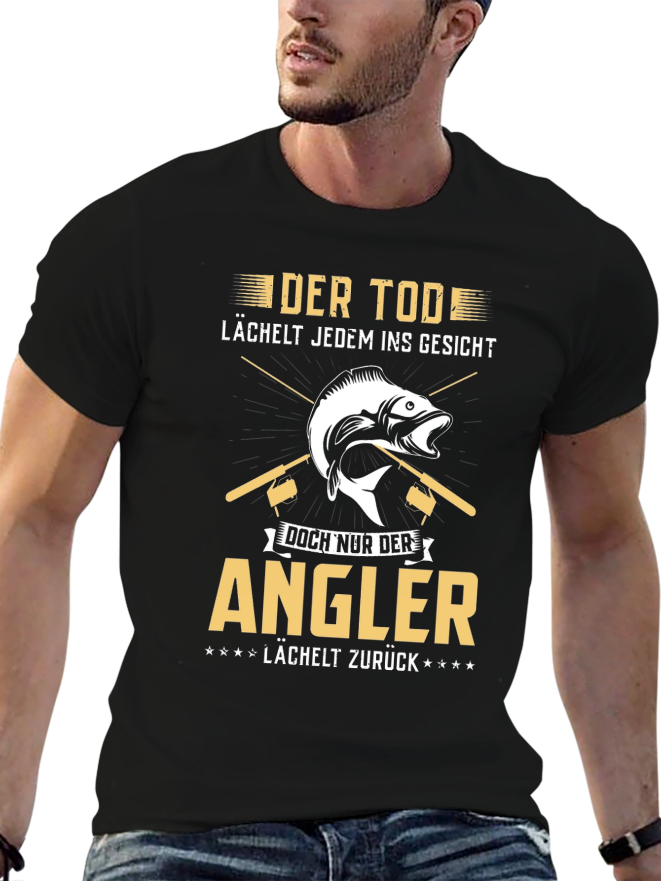 Angler T-Shirt - Death Smiles Anglers Smile Back