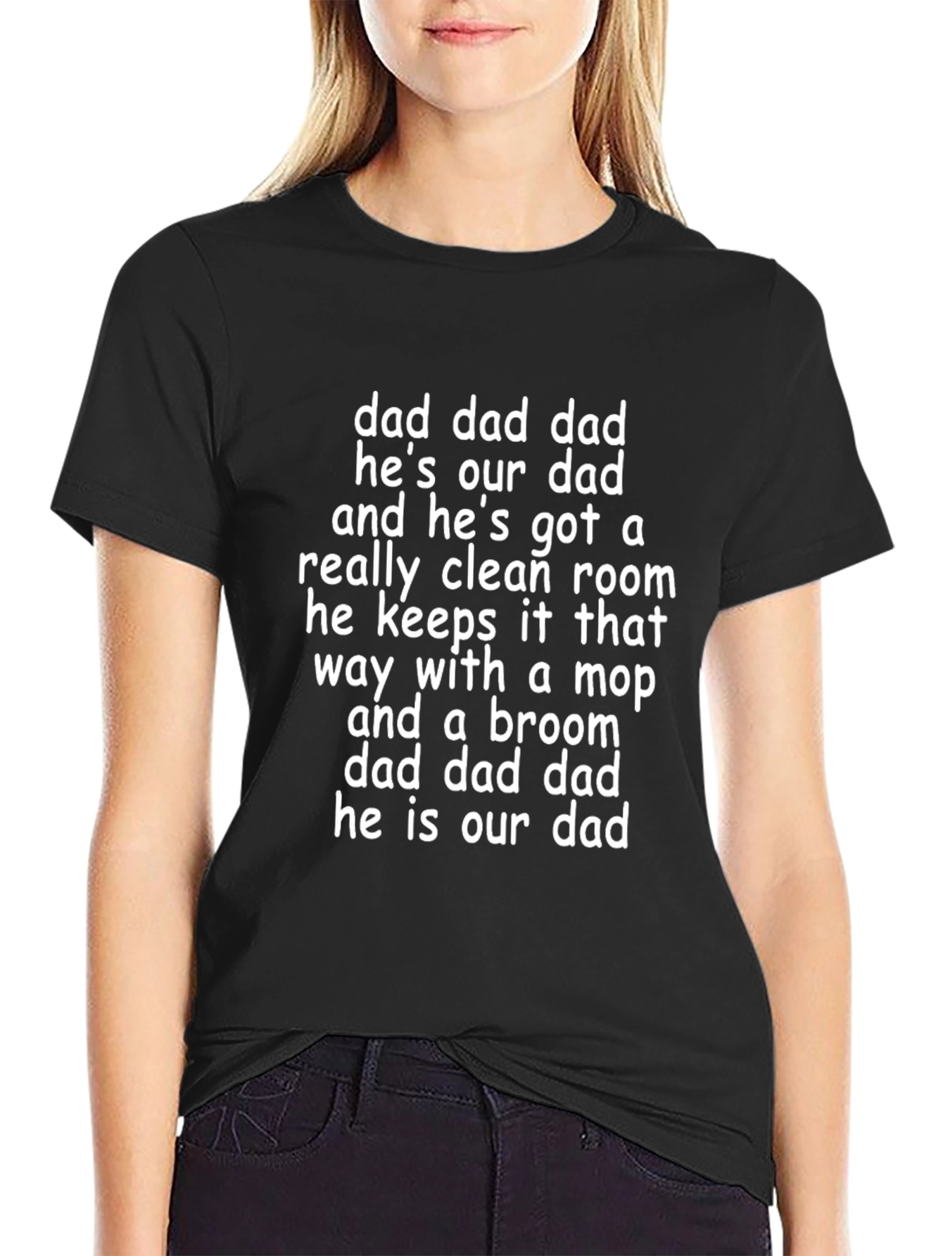 Funny Dad Cleaning Crew T-Shirt - Hes Our Dad!