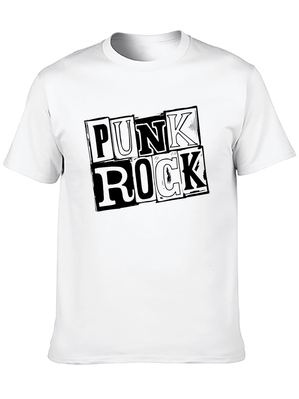 Punk Rock Graphic T-Shirt - Black