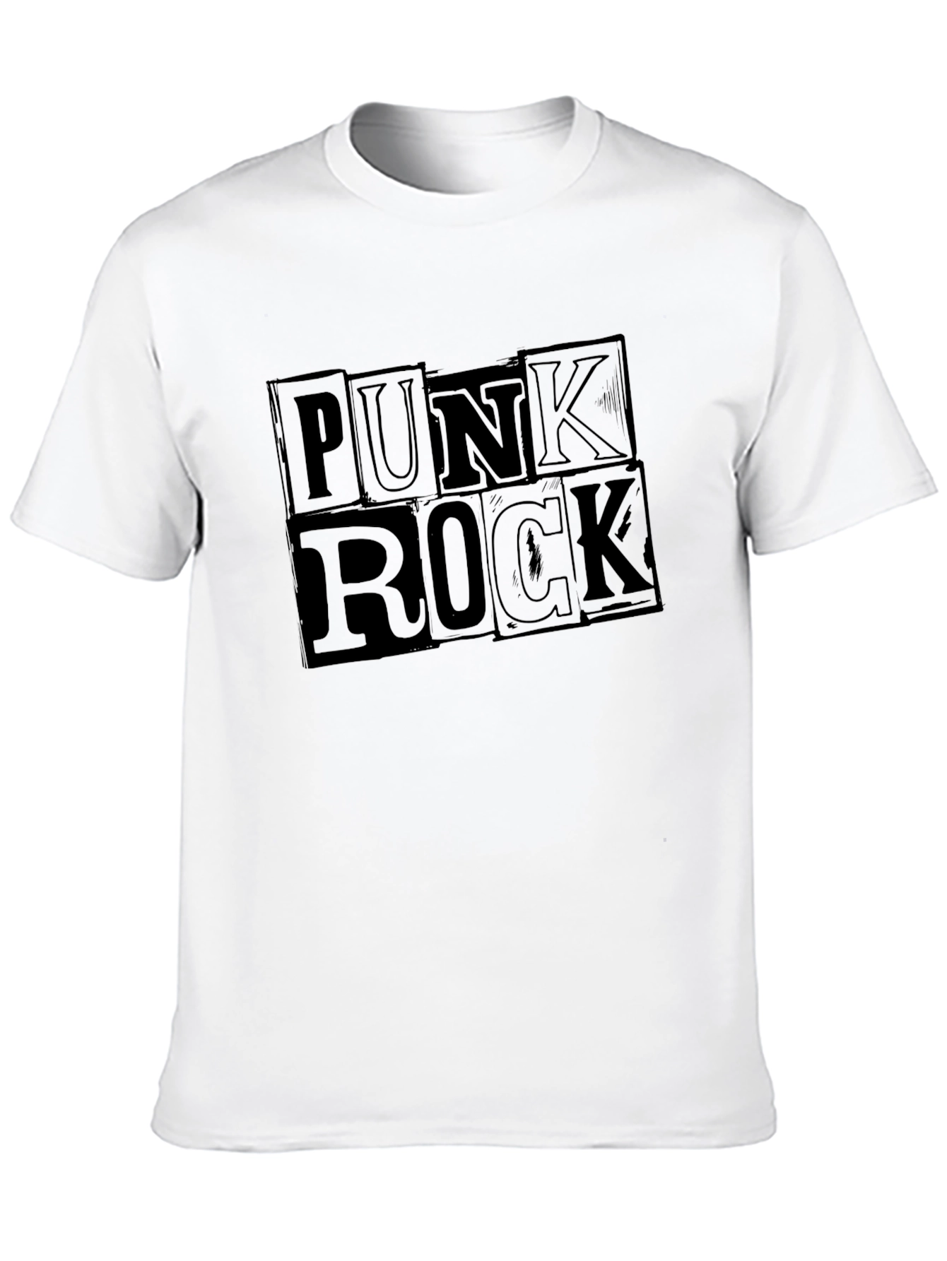 Punk Rock Graphic T-Shirt - Black