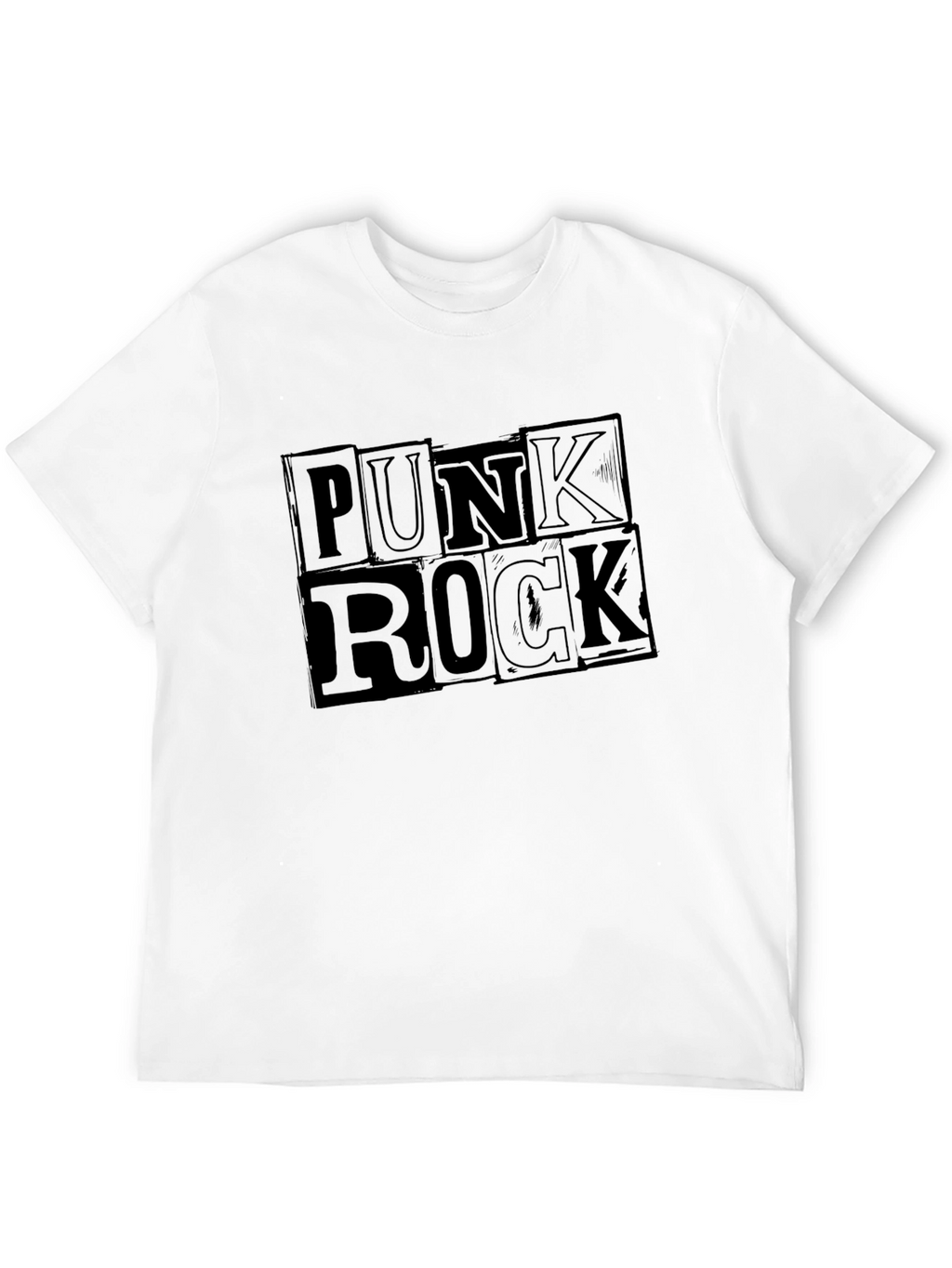 Punk Rock Graphic T-Shirt - Black