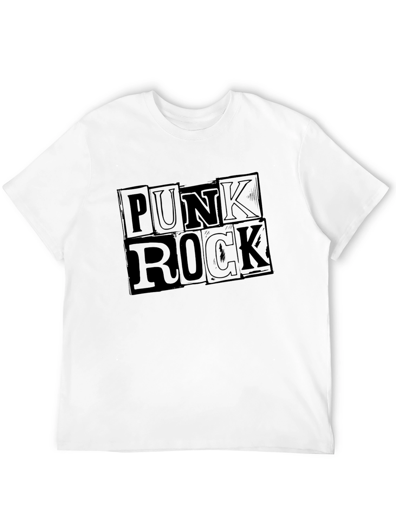 Punk Rock Graphic T-Shirt - Black