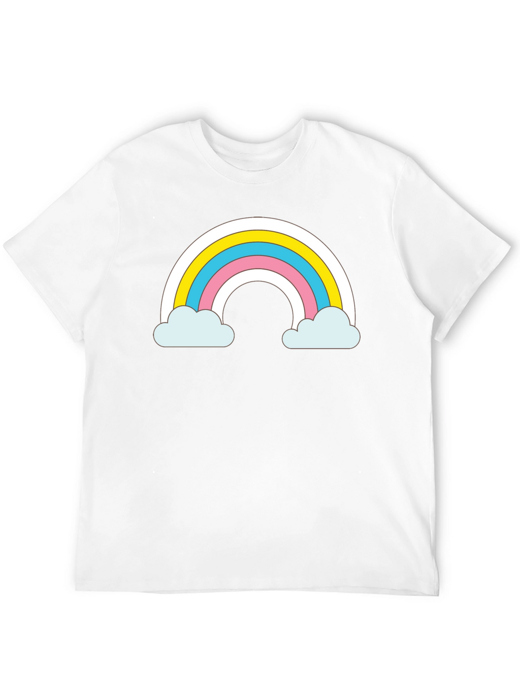 Rainbow Cloud T-Shirt - Cute and Trendy Black Tee
