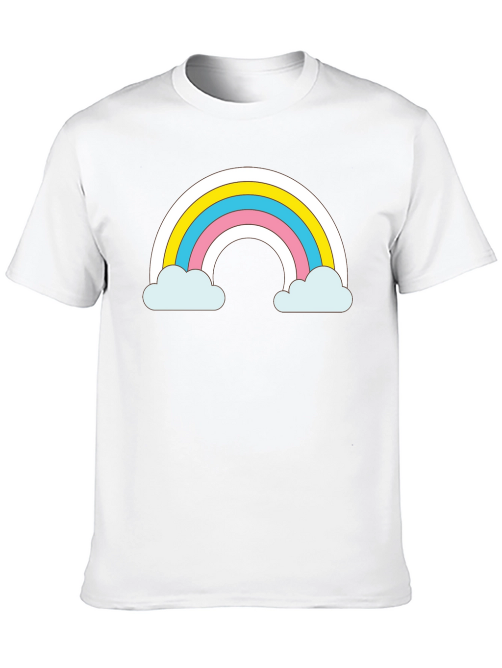 Rainbow Cloud T-Shirt - Cute and Trendy Black Tee