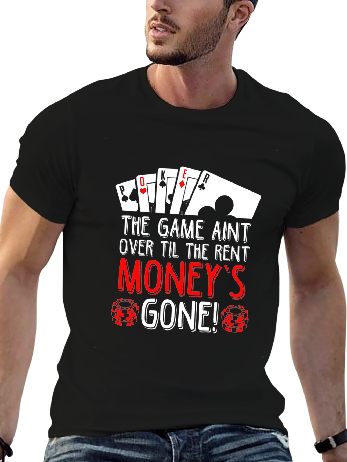 Poker Moneys Gone Graphic Tee