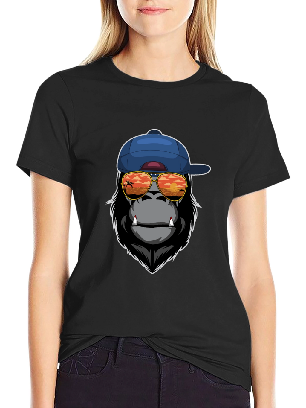 Cool Gorilla Graphic Tee - Sunset Shades