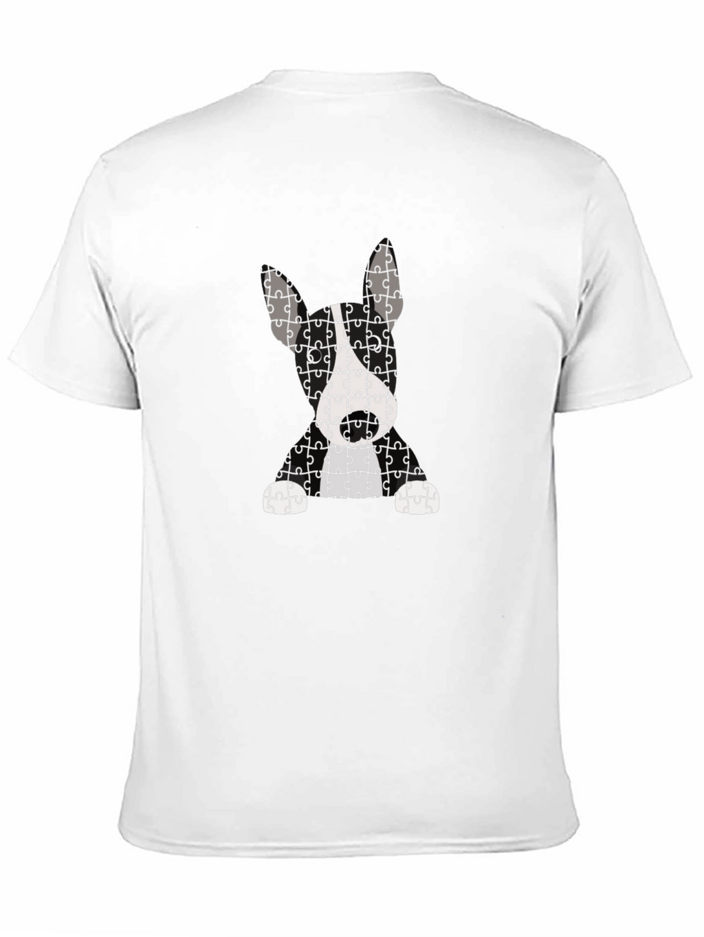 Puzzle Dog Graphic T-Shirt